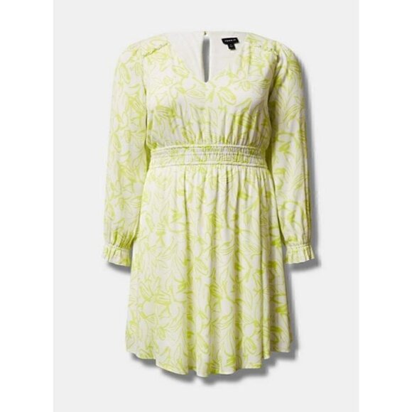 Women's Torrid Plus Size 4, 4X, 26 Mini Wash Gauze Wide Waist Skater Dress - Picture 4 of 9